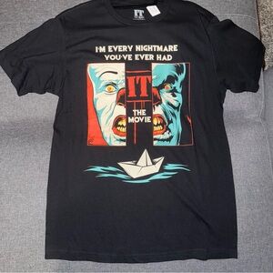 NWT IT Pennywise 90s T-Shirt Horror Halloween Size Medium Black